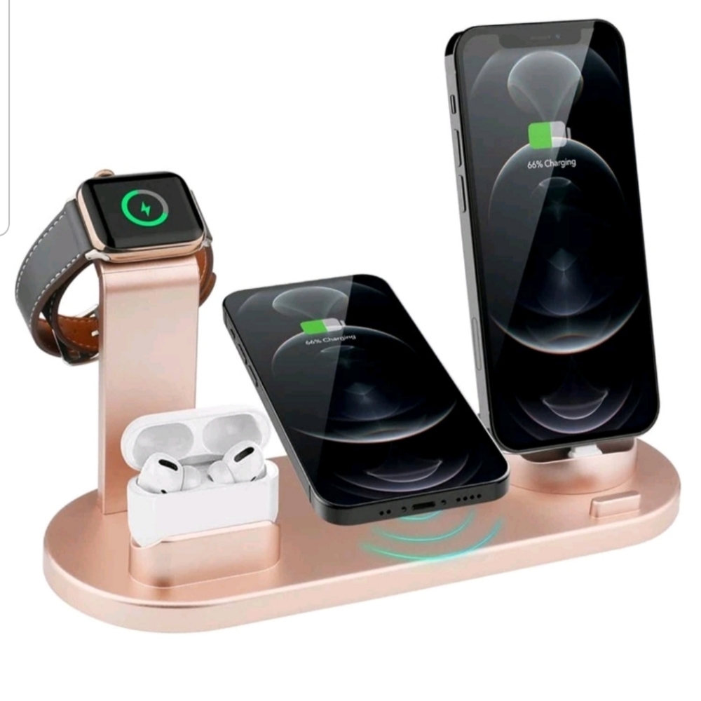 wireles charger stand 5 in 1 multi-funtion wireles charging station dock